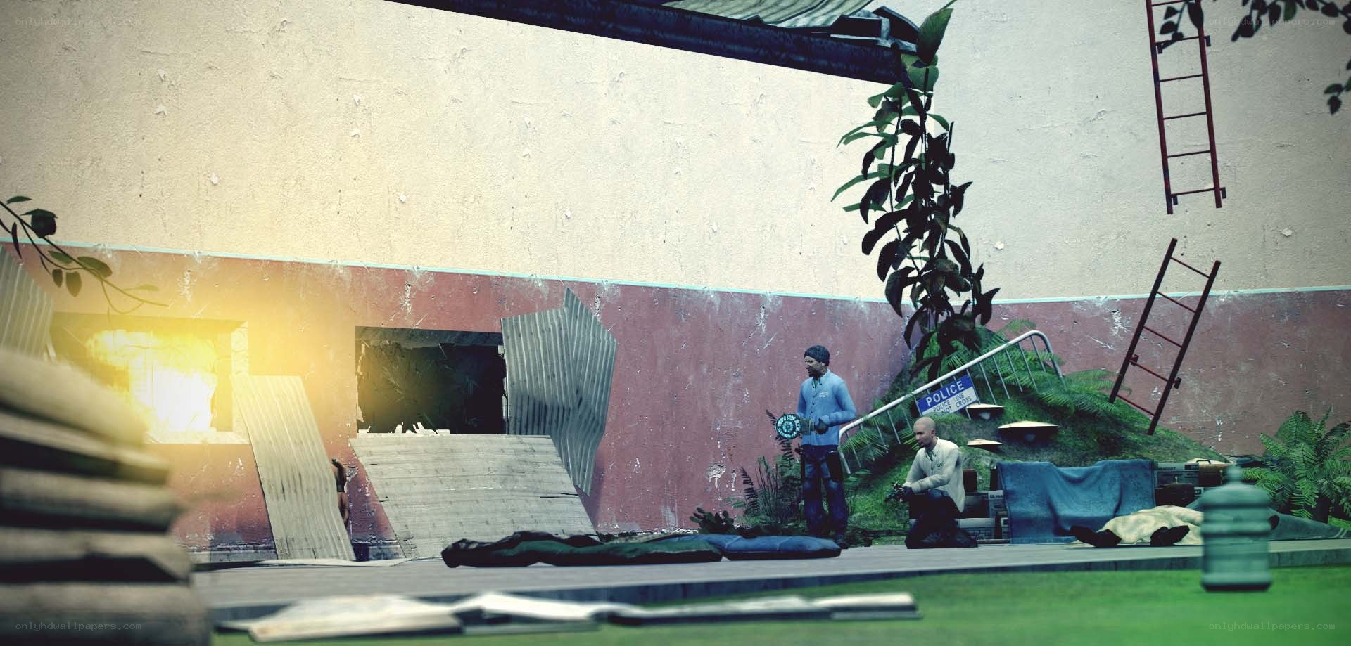 Scene from a video game