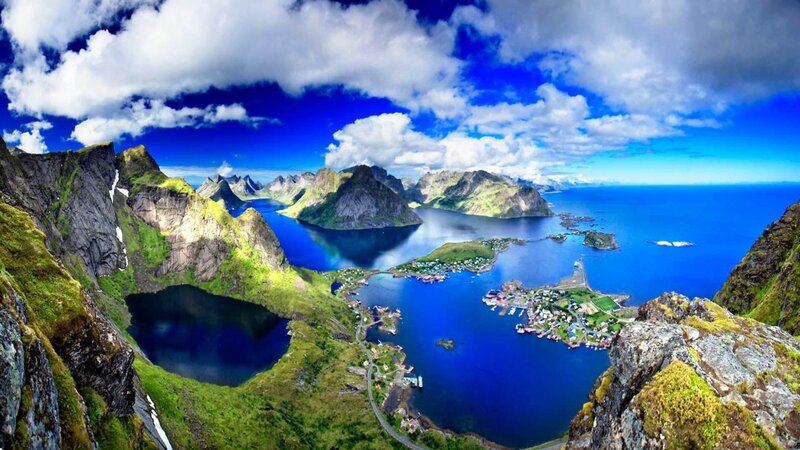 Scenic fjord landscape in Norway
