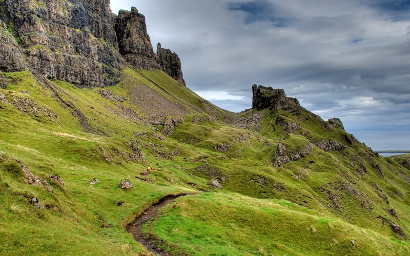 Scenic mountain landscape