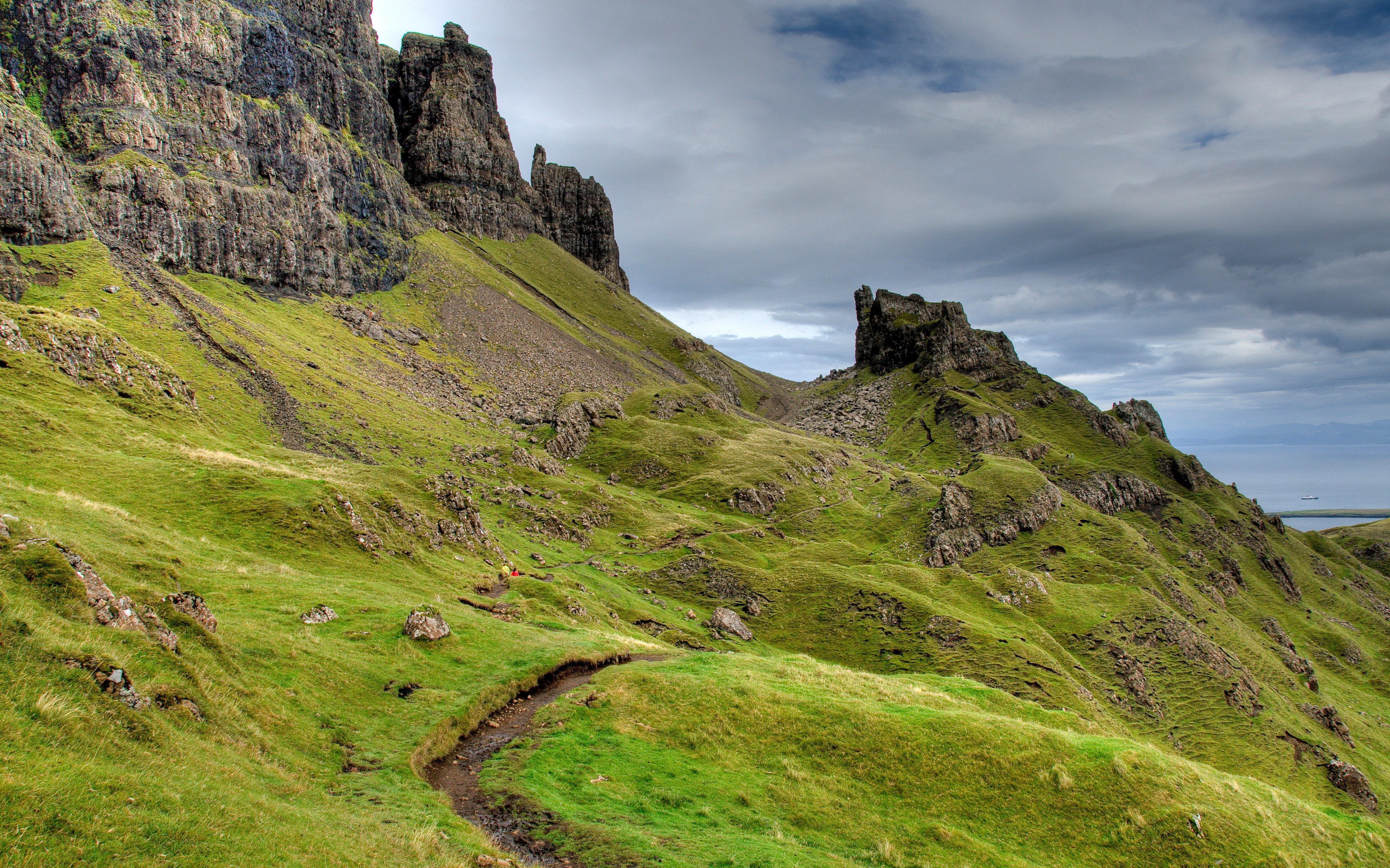 Scenic mountain landscape