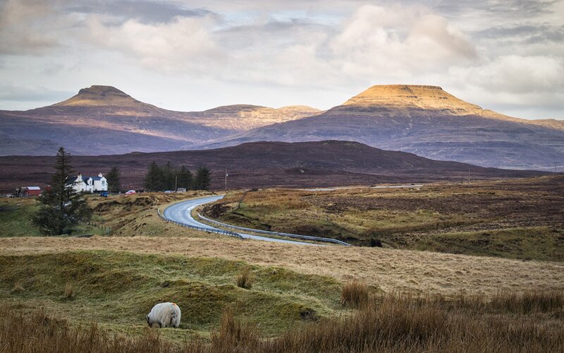 Scenic Scottish Highlands landscape