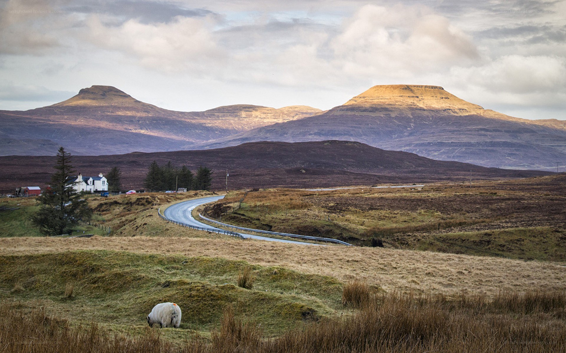 Scenic Scottish Highlands landscape
