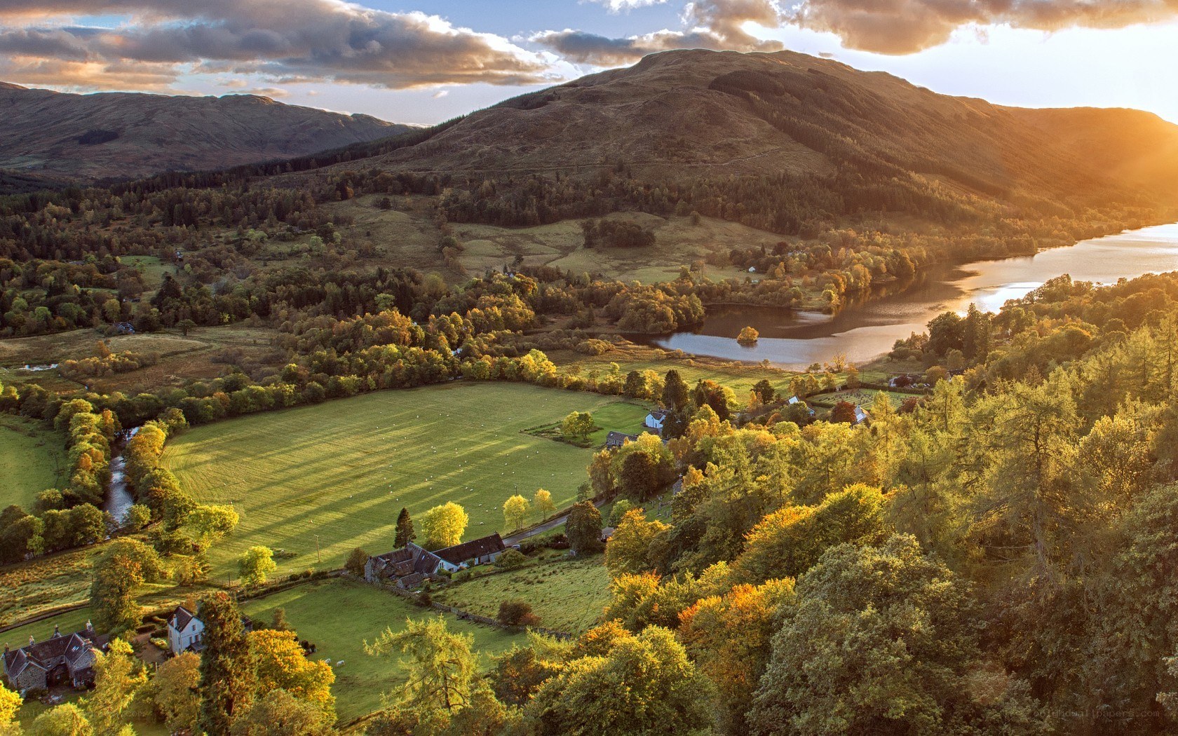 Scenic Scottish Highlands landscape
