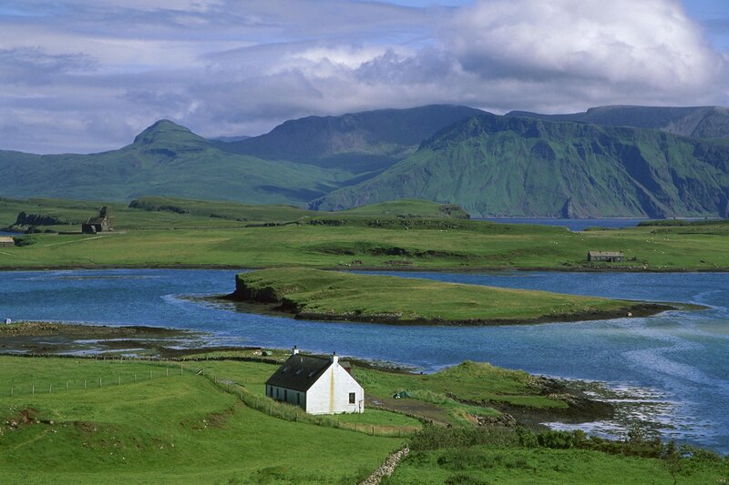 Scenic view of Scottish islands