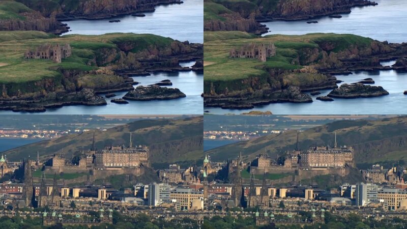 Scenic views of Scottish castles