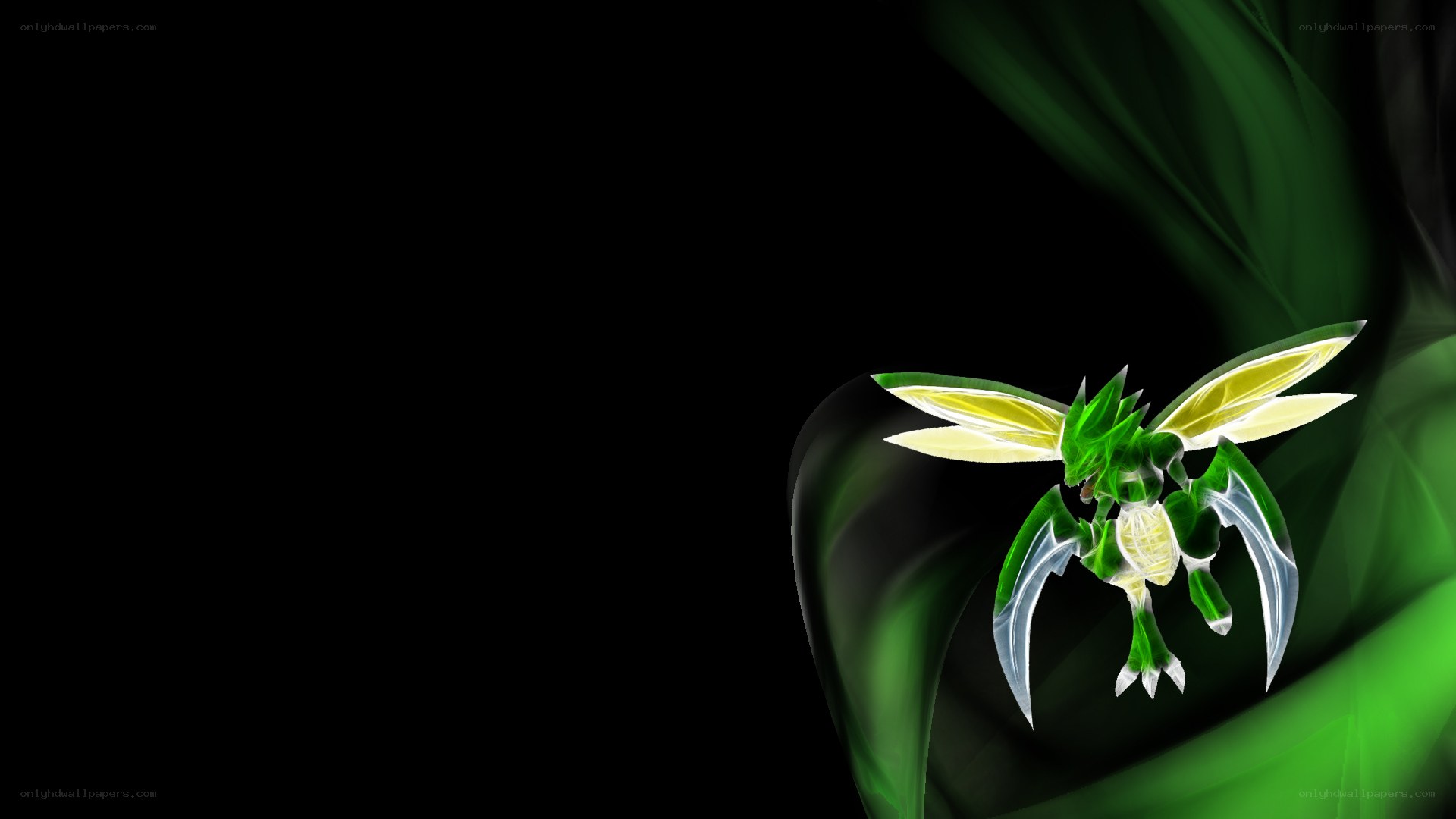 Sceptile in green light