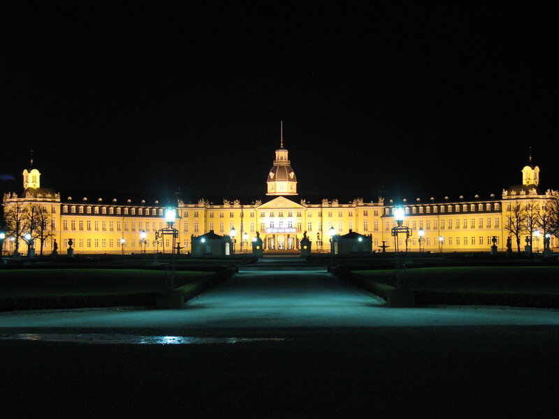 Schloss Charlottenburg at night
