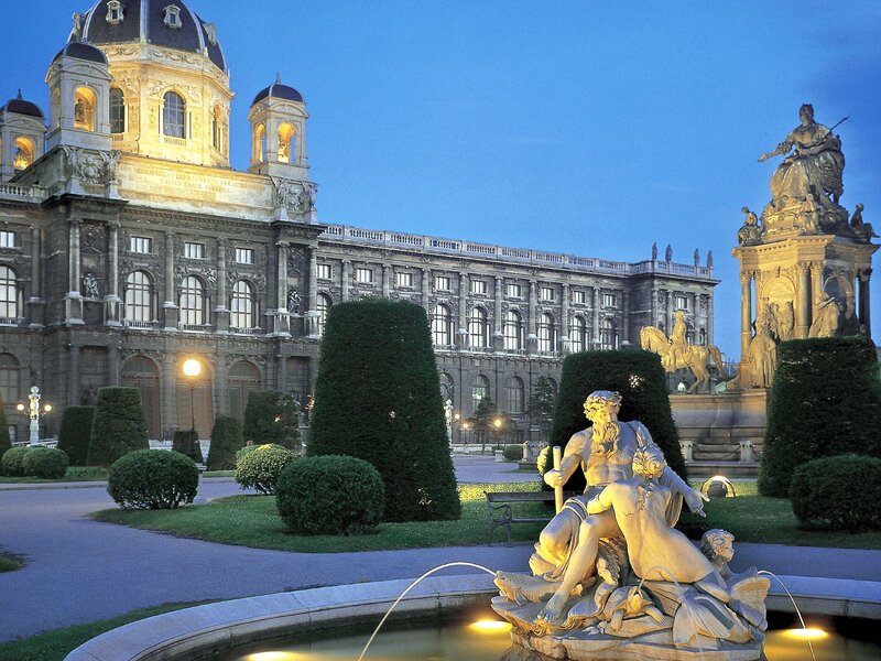 Schloss Hof at dusk