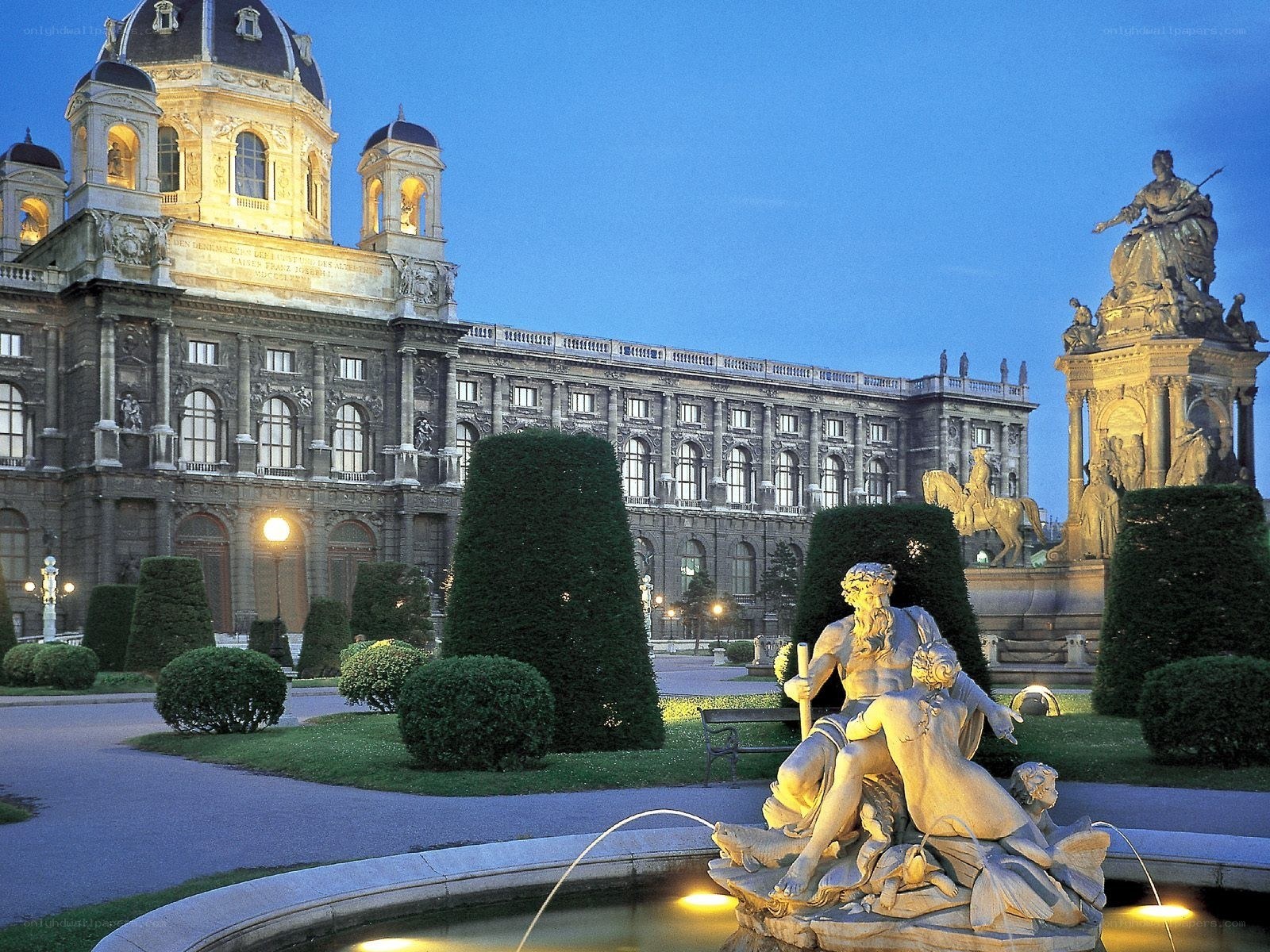 Schloss Hof at dusk