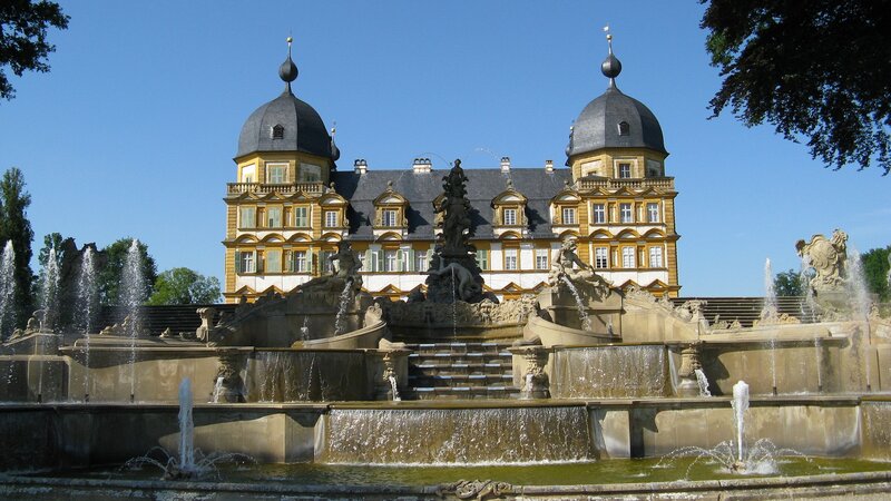Schloss Weikersheim with fountain