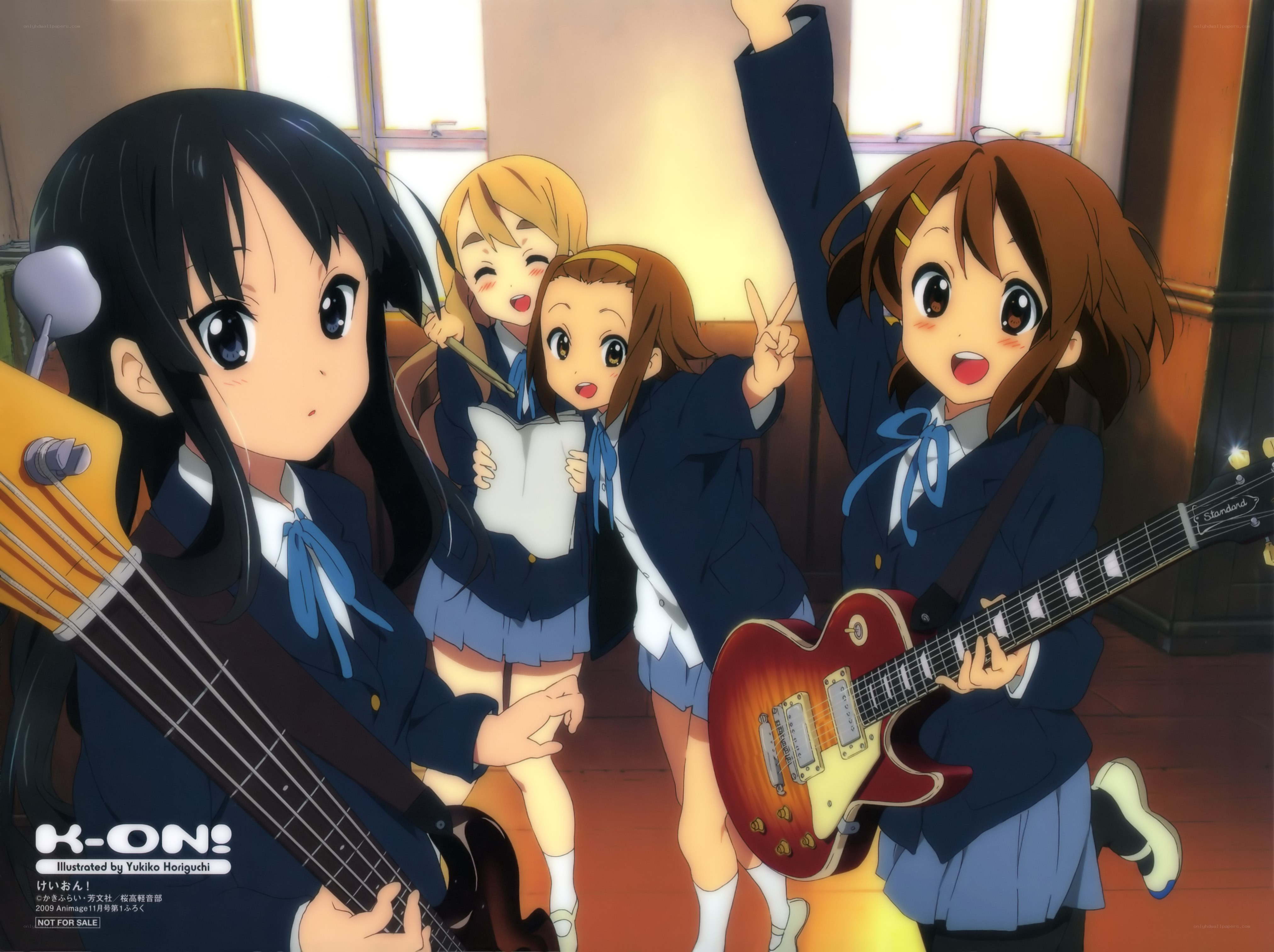 School band girls playing instruments