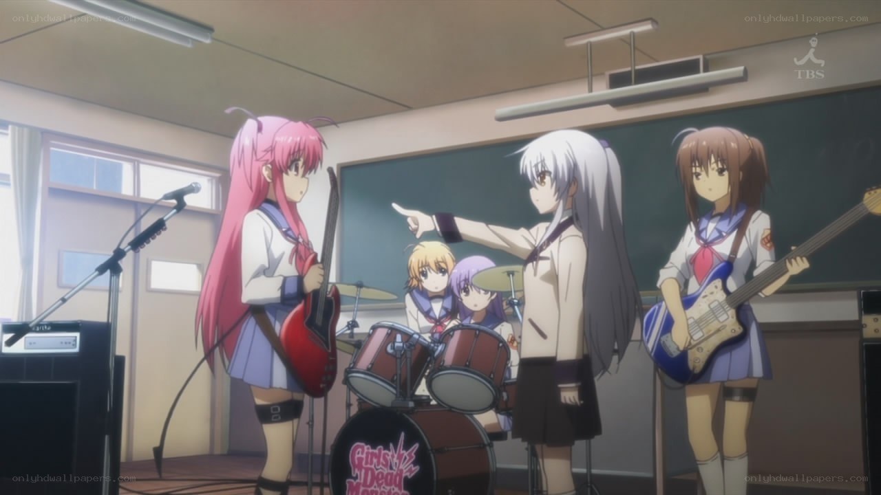 School band practice scene