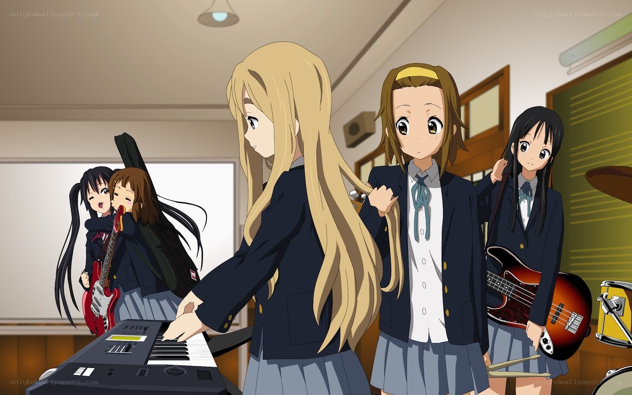 School band practice scene