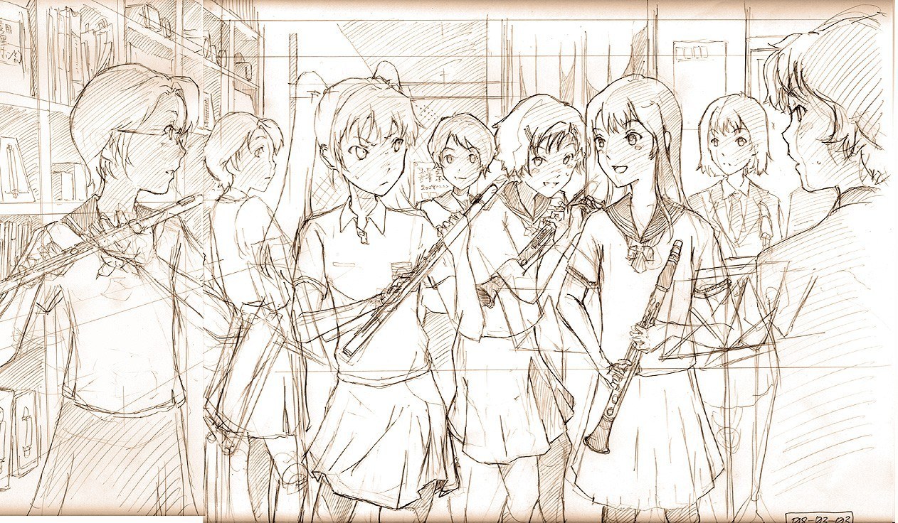 school band sketch