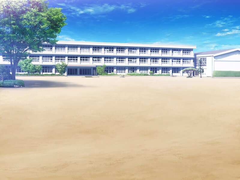 School Building and Courtyard