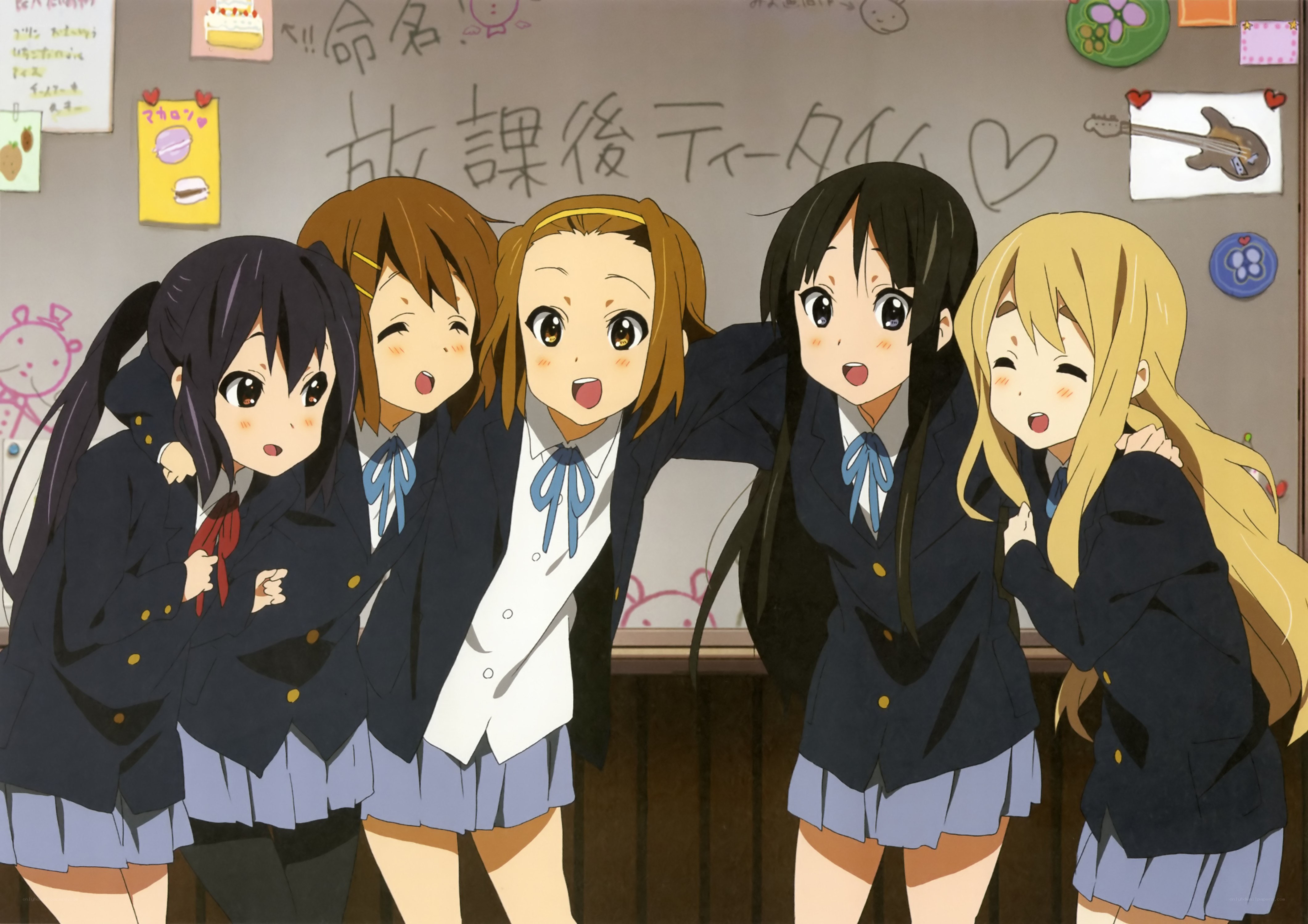 School club members posing together