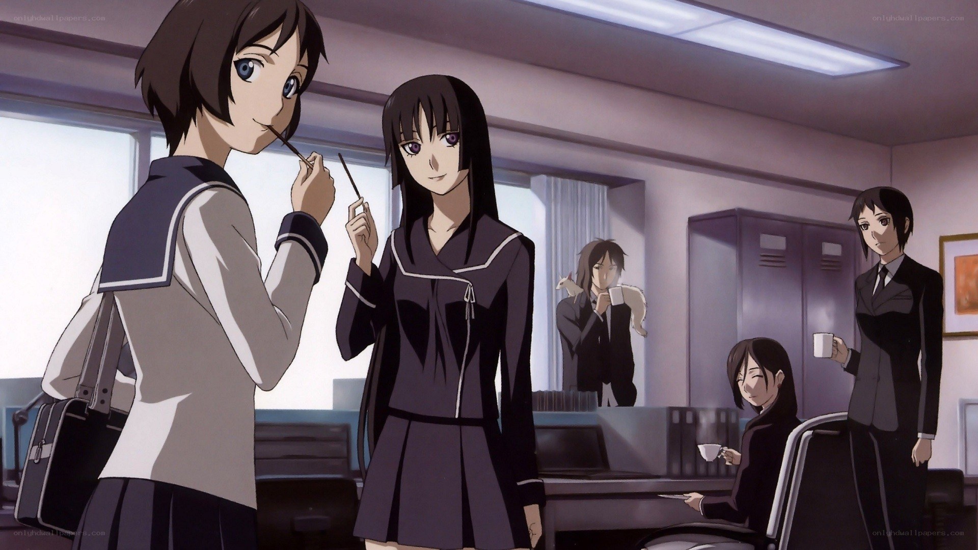 school club room scene