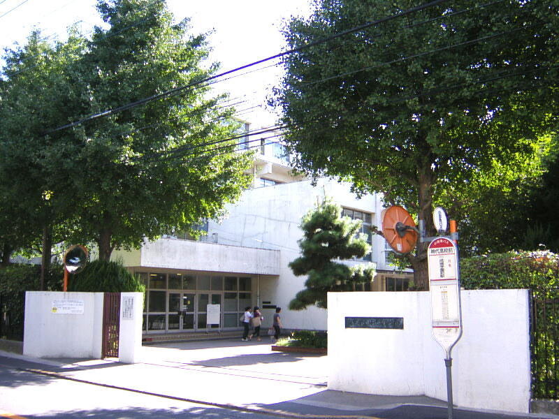 School Entrance with Students