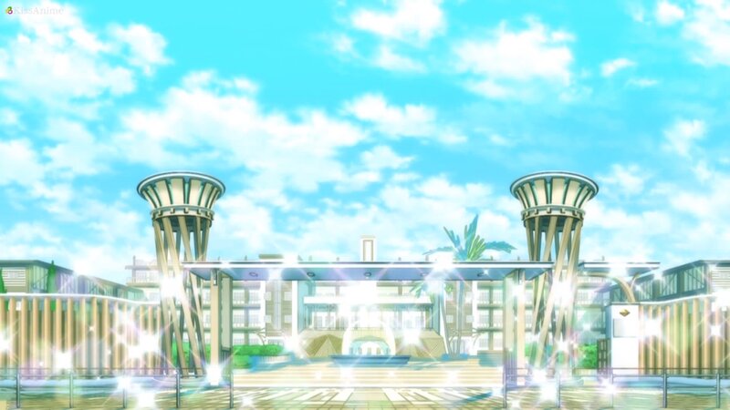 School Entrance with Towers
