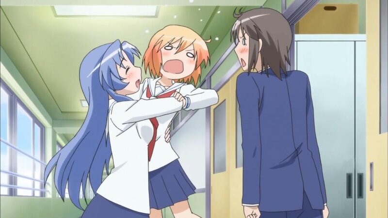 School hallway confrontation