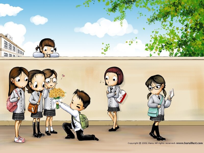 School romance proposal
