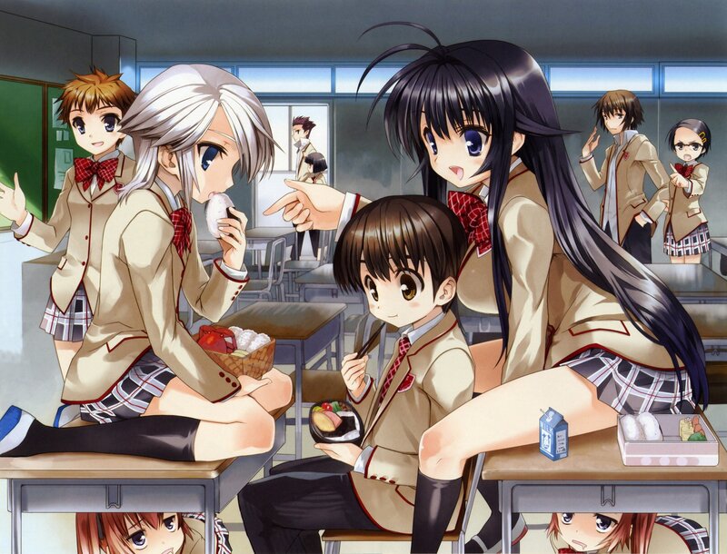 School Students Eating Lunch — Beige