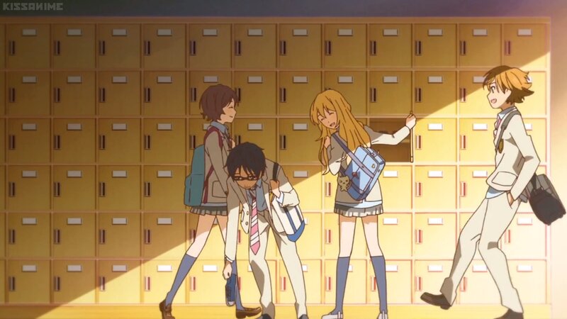 School Students in Hallway