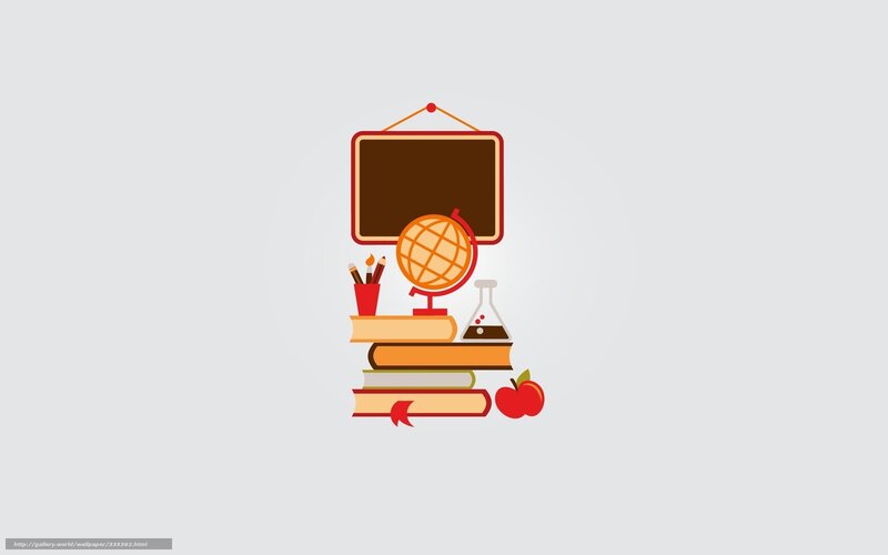 School Supplies on Books