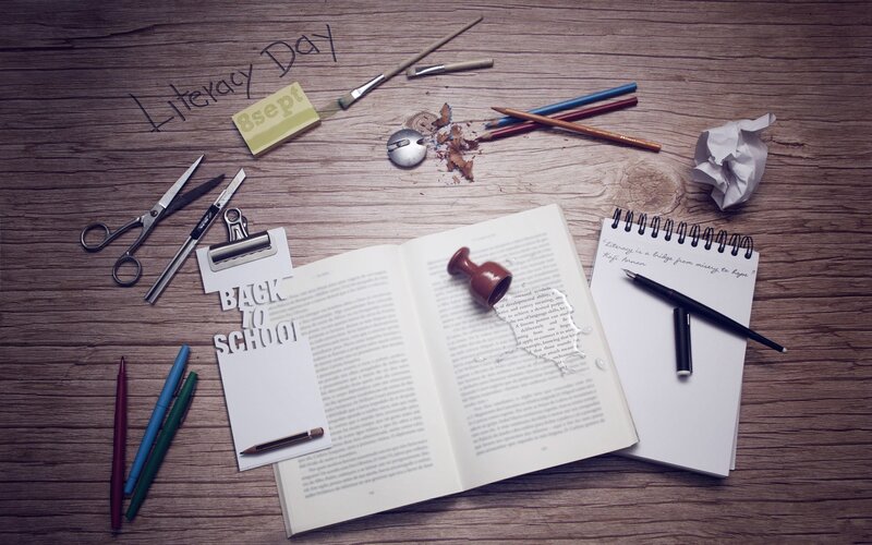 School Supplies on Table