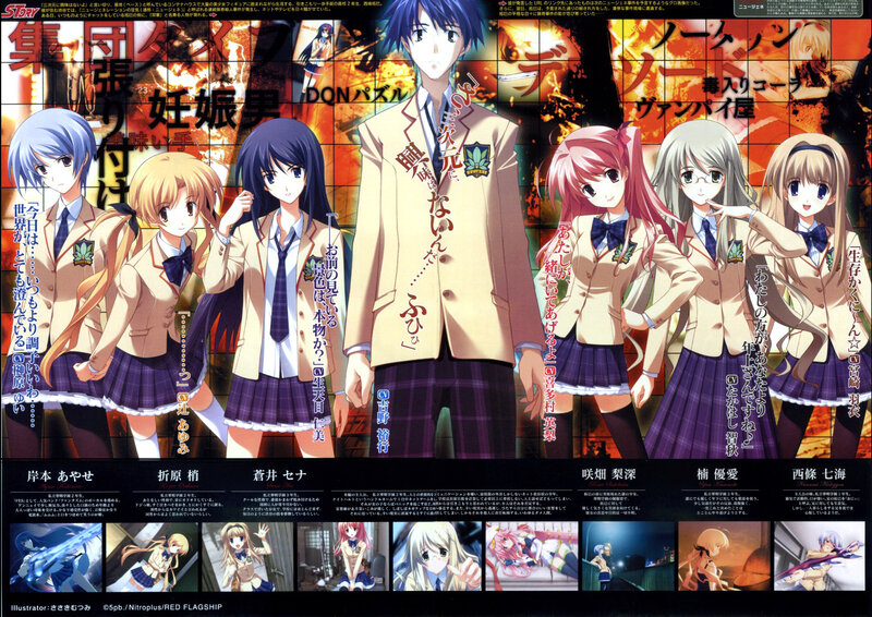 School uniform anime characters