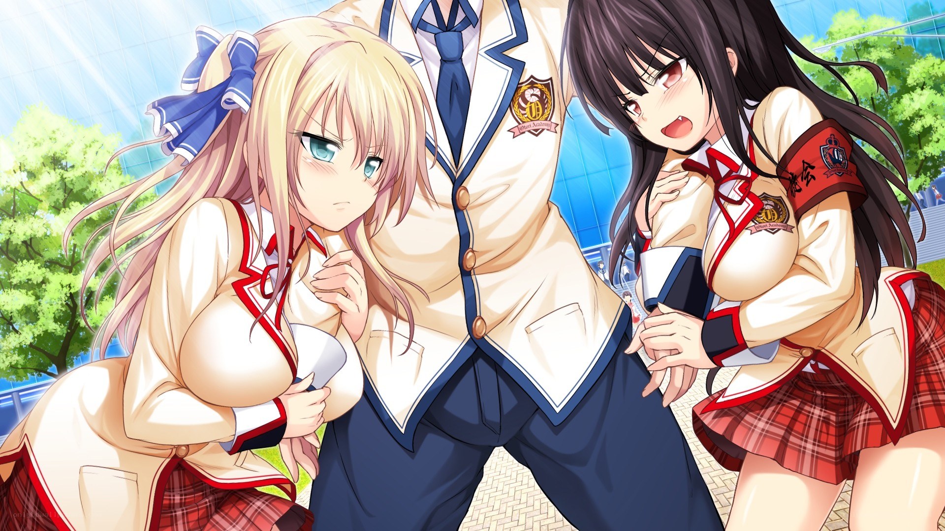 school uniform anime girls