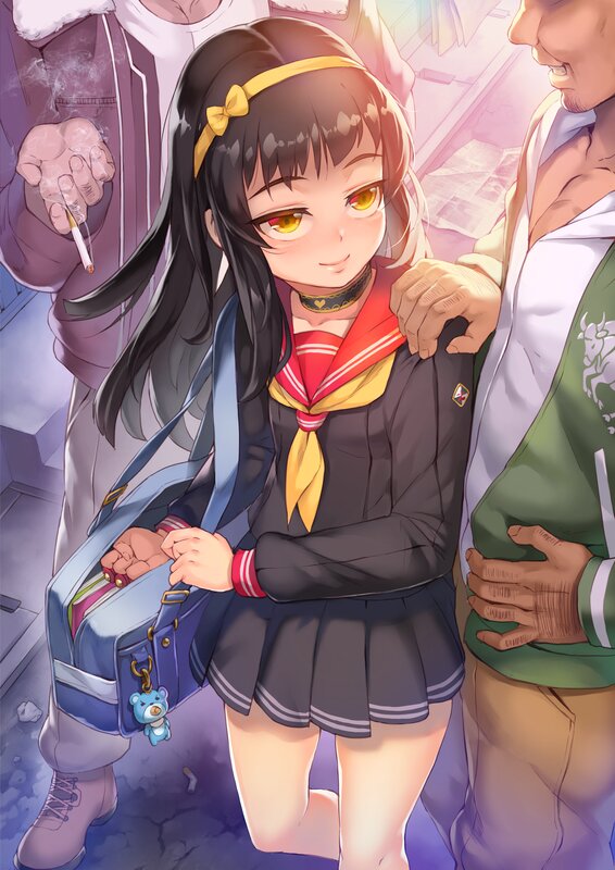 Schoolgirl in Uniform — Black