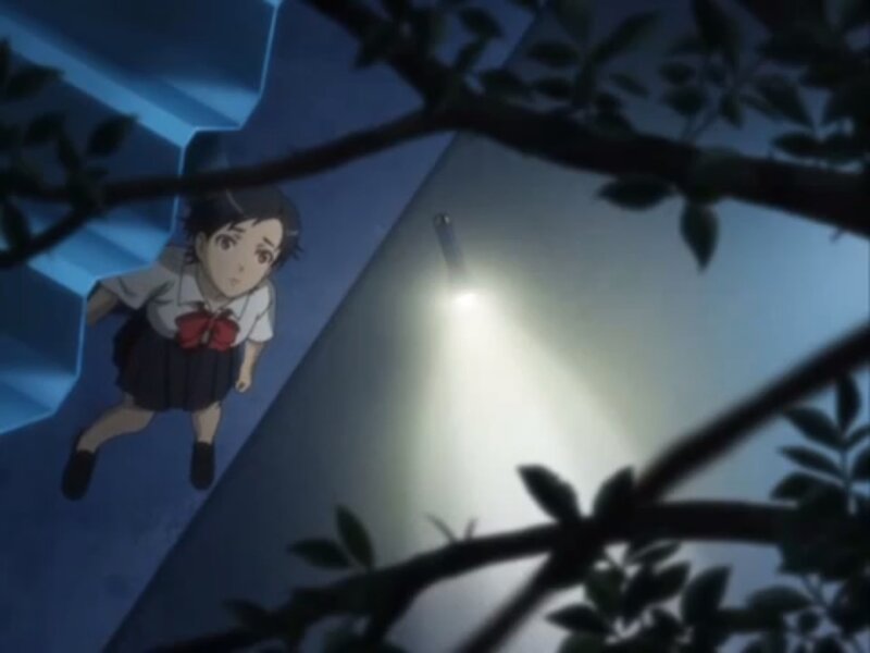 Schoolgirl on Stairs