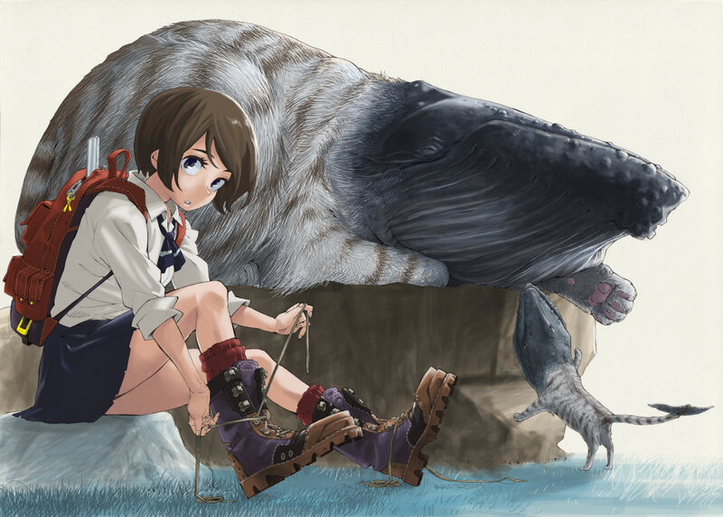 Schoolgirl with Whale