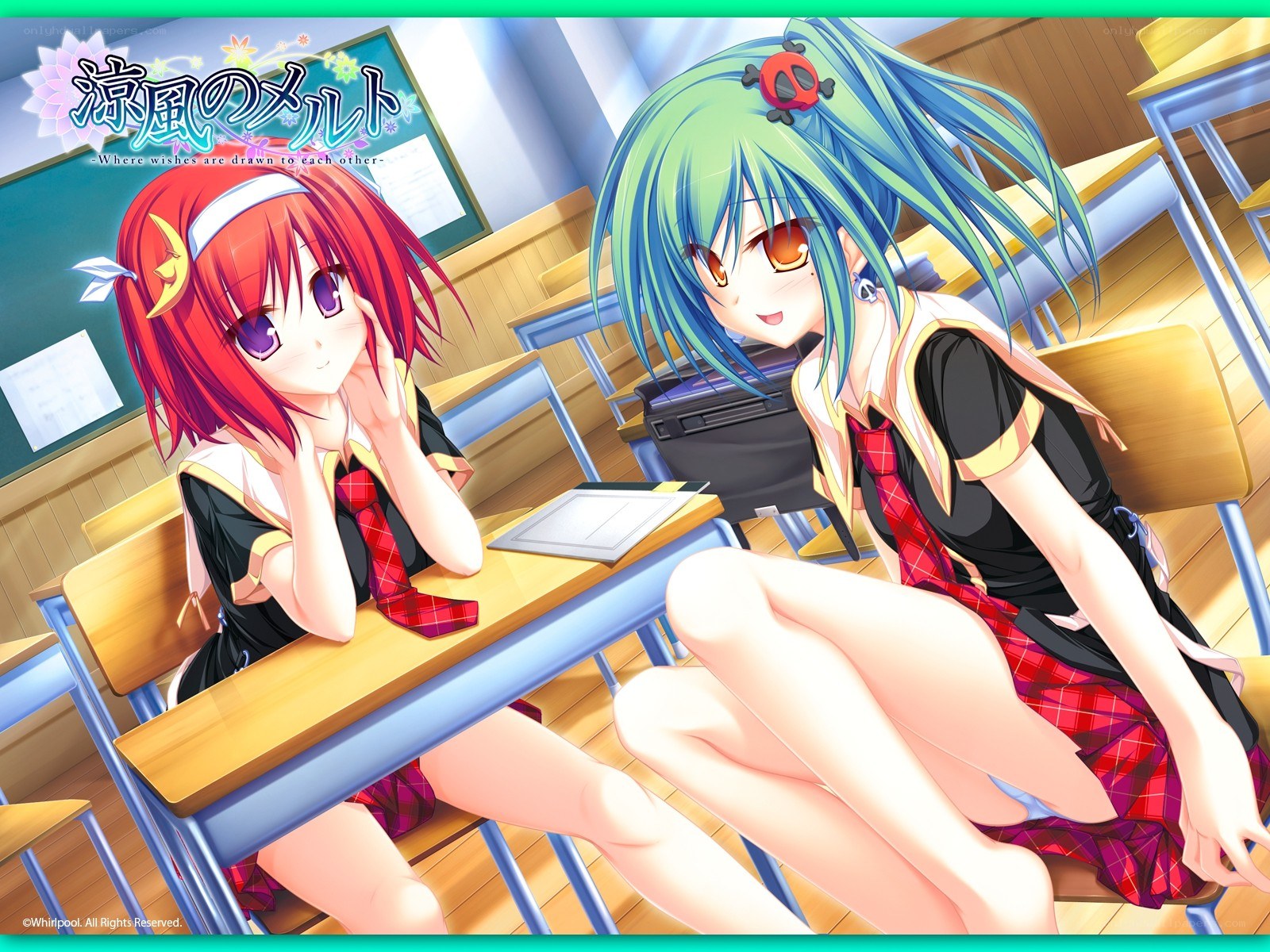 Schoolgirls in a classroom