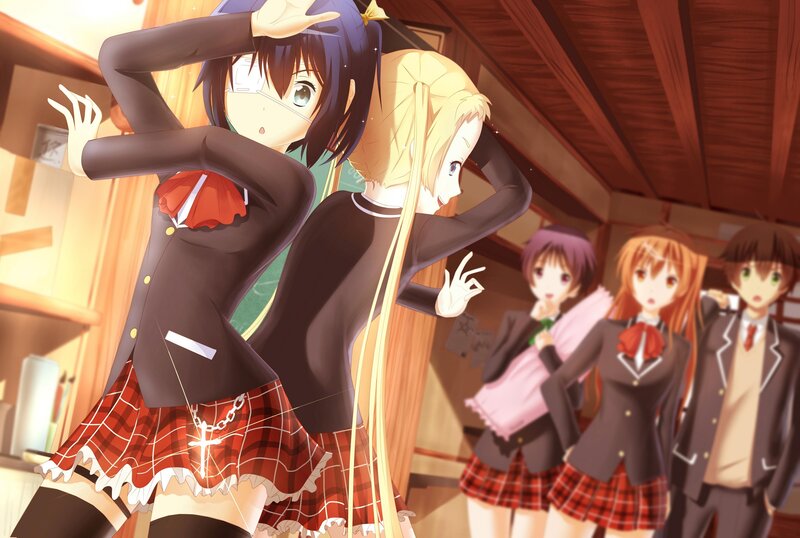 Schoolgirls in a classroom