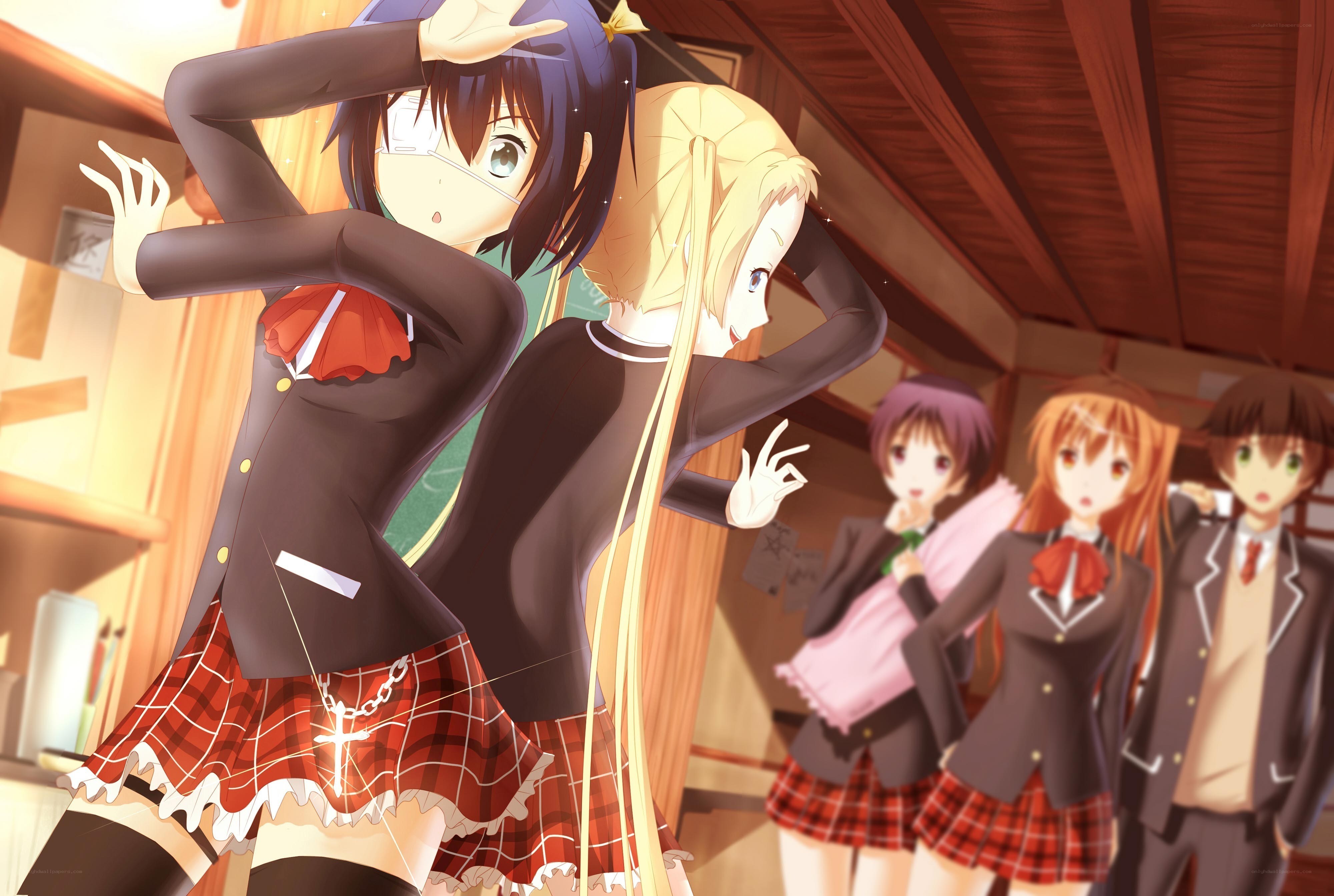 Schoolgirls in a classroom