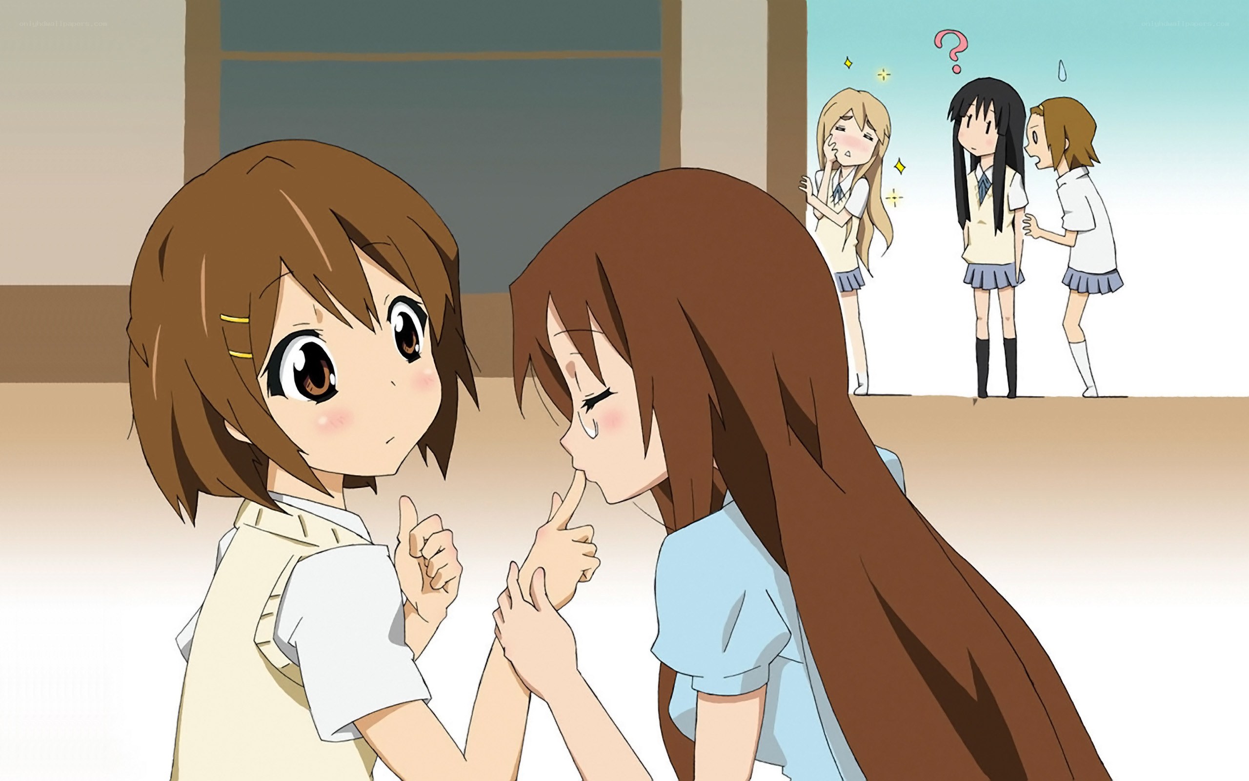 Schoolgirls in classroom
