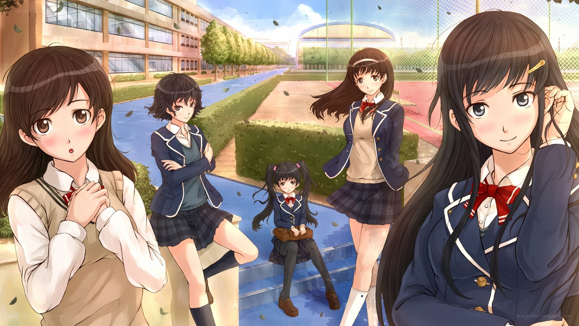 Schoolgirls in uniform