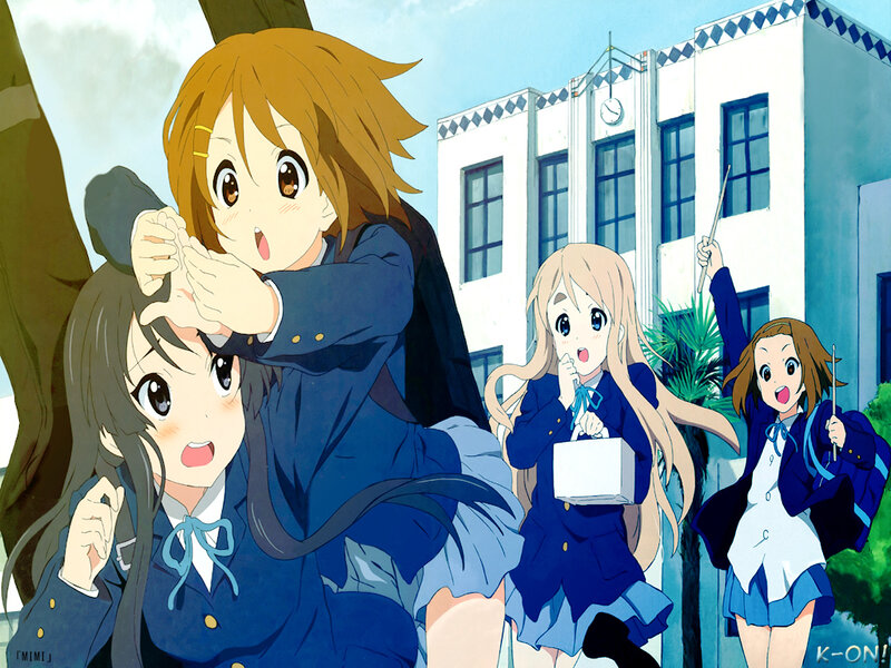 Schoolgirls in Uniforms — Blue