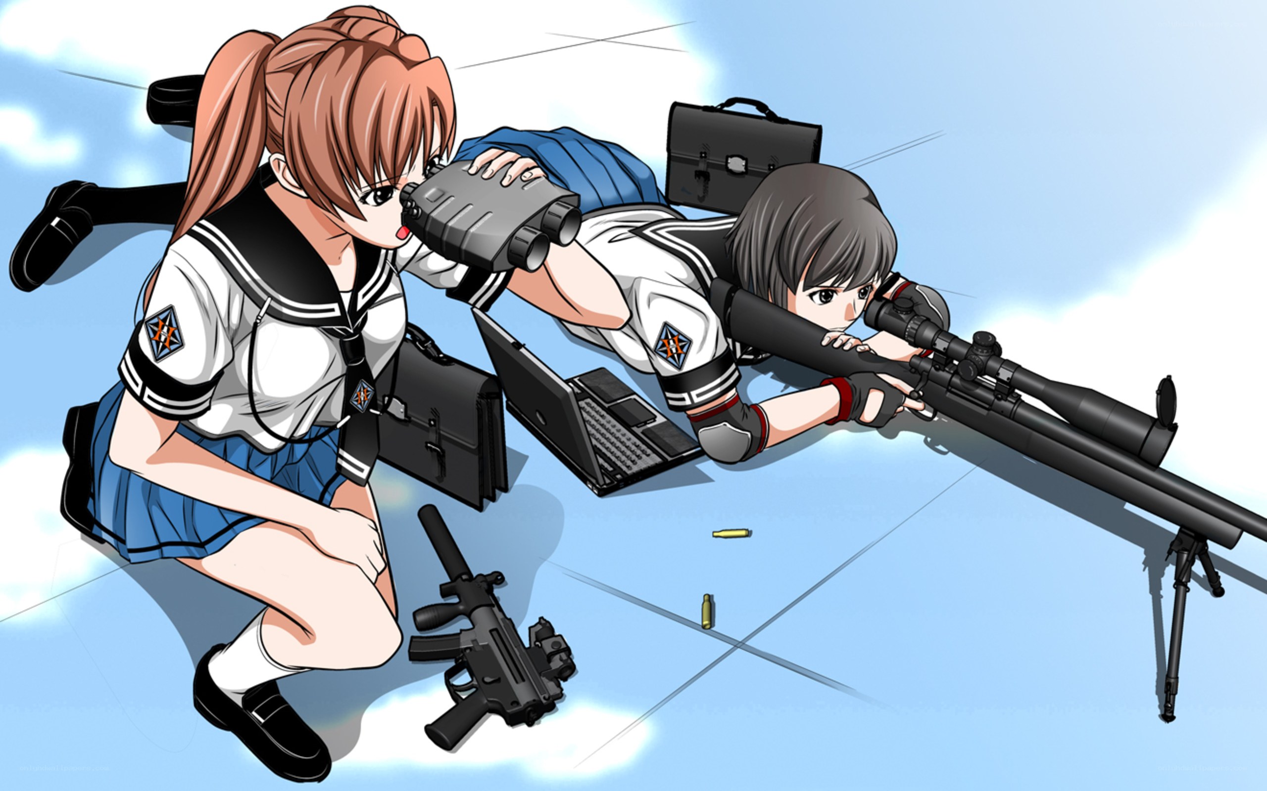 schoolgirls with weapons