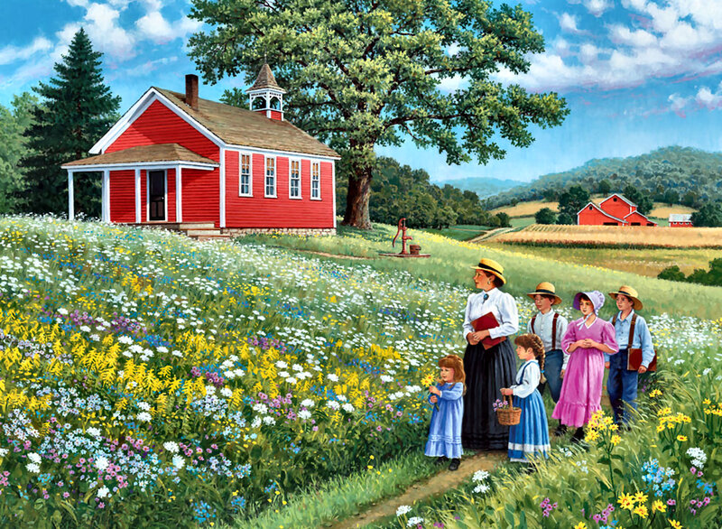 Schoolteacher with Children
