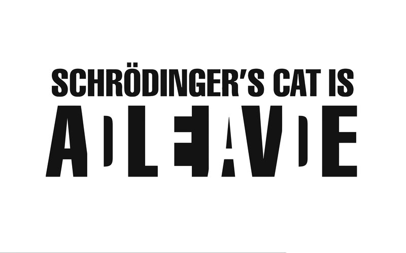 Schrödinger's cat is alive
