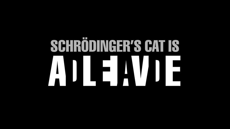 Schrödinger's cat is alive