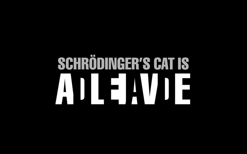 Schrödinger's cat is alive