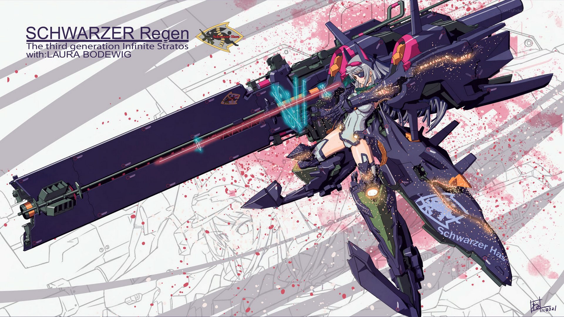 Schwarzer Regen mecha artwork
