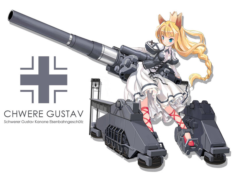 Schwerer Gustav artillery girl