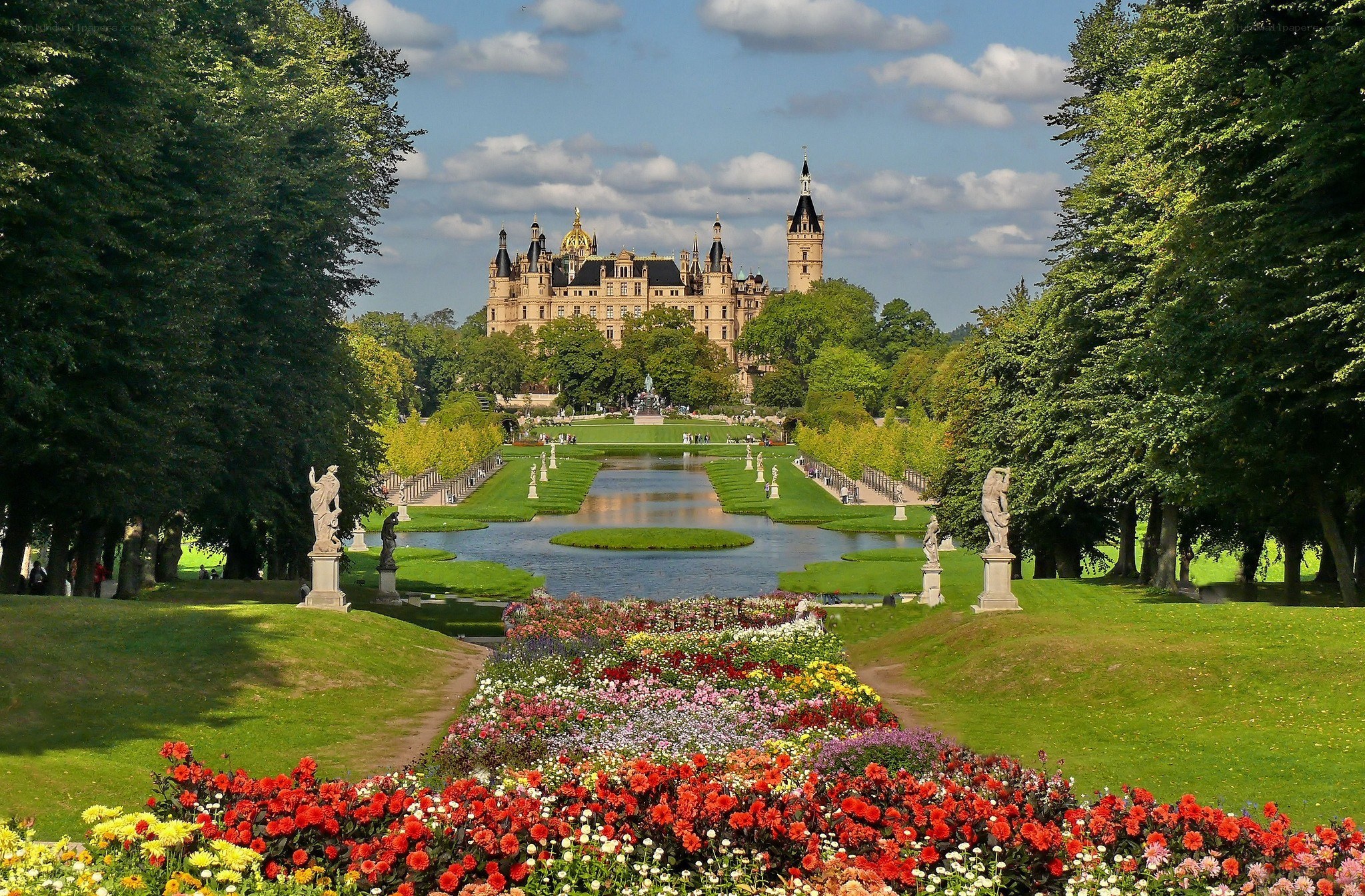 Schwerin Castle and gardens