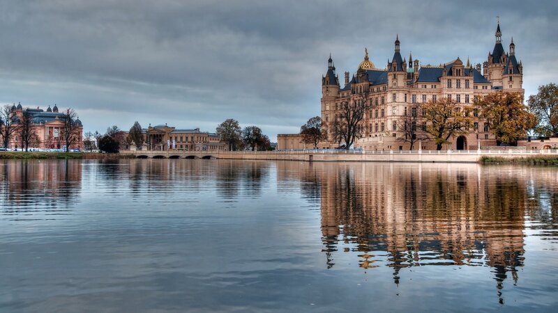 Schwerin Castle — Blue, Dramatic