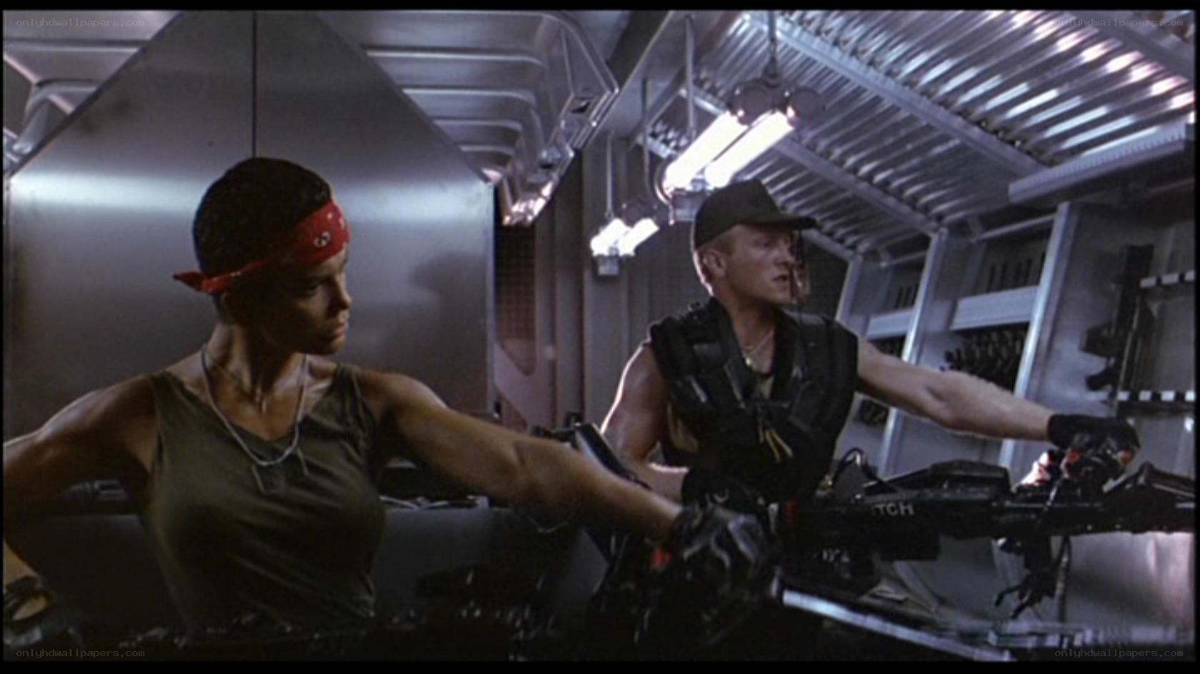 sci-fi action scene in spaceship